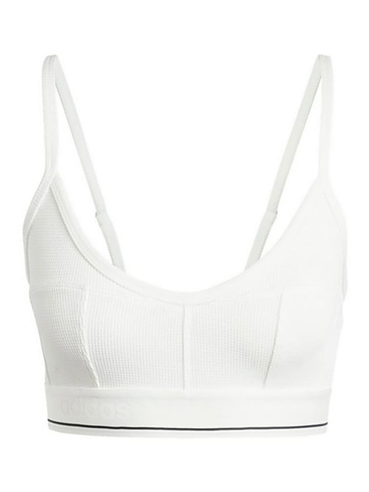 adidas Sport-BH in Weiß - S