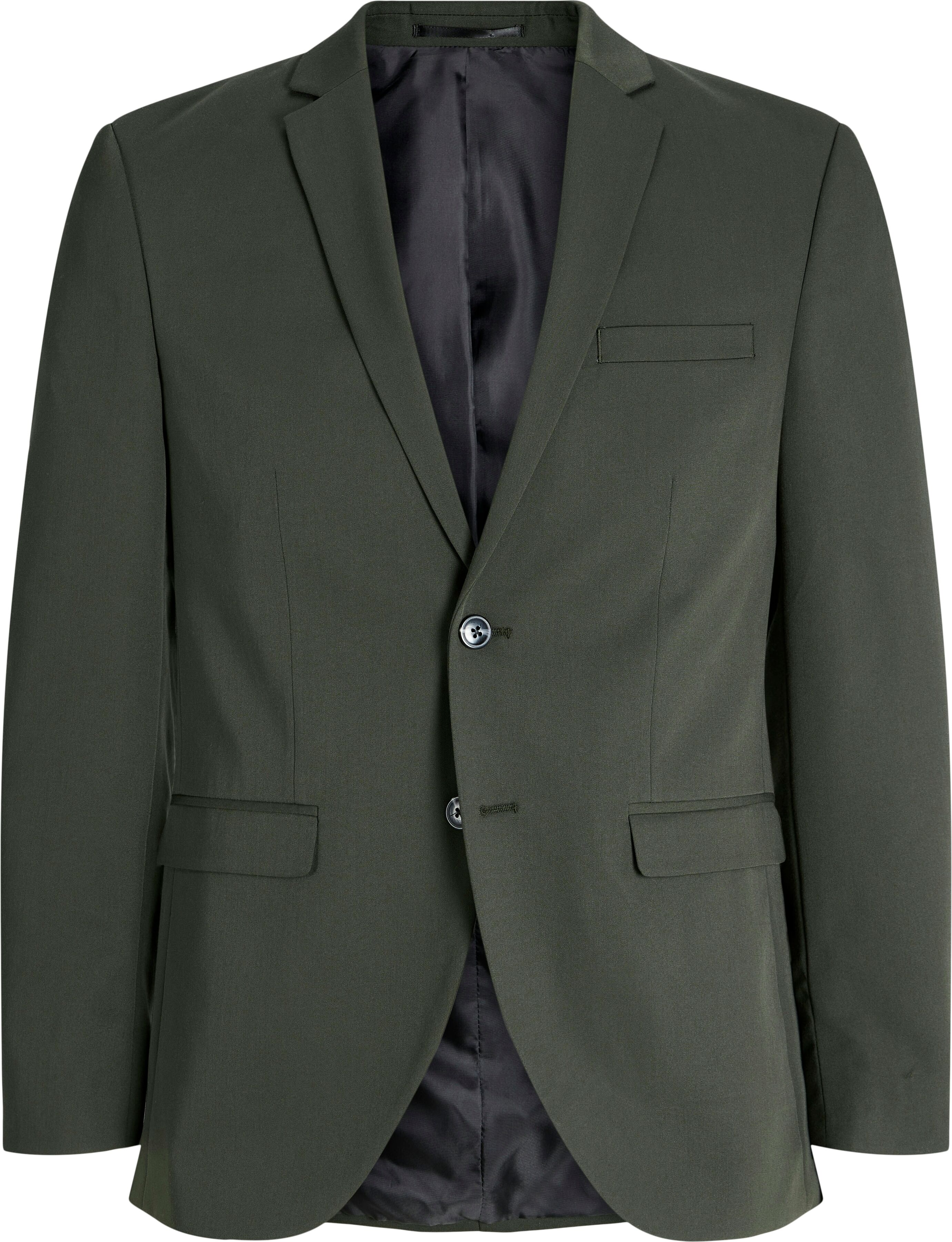 Anzug JACK & JONES "JPRFRANCO Extra schmal, pflegeleicht, stilvoll mit fallendem Revers", Herren, Gr. 52, N-Gr, rot (rosin fit:super slim fit), Web, Obermaterial: 78% Polyester, 17% Viskose, 5% Elasthan, unifarben, slim fit, Anzüge Anzug, Materialmix aus 