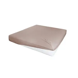 Jersey-Elastan Boxspringlaken   , braun , Maße (cm): B: 190 H: 28