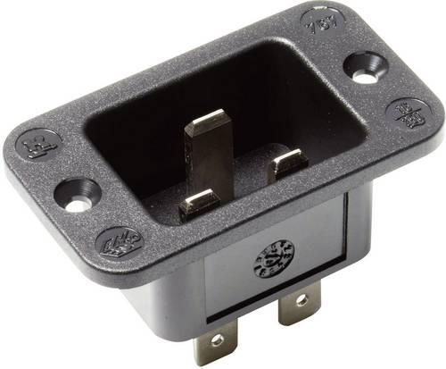 Kaiser Martin 767/63/sw/C Kaltgeräte-Steckverbinder 767 Stecker, Einbau vertikal Gesamtpolzahl: 2 + PE 16A Schwarz