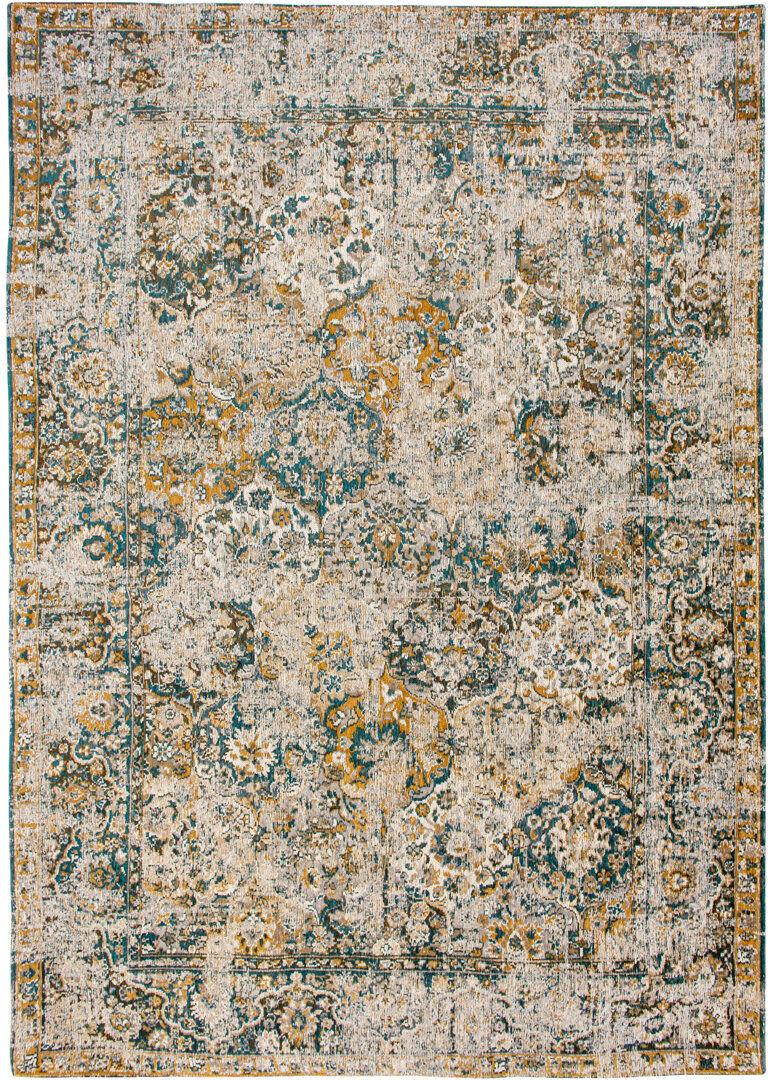 Louis de Poortere Area Rug Blue Rectangle 200 x 280cm