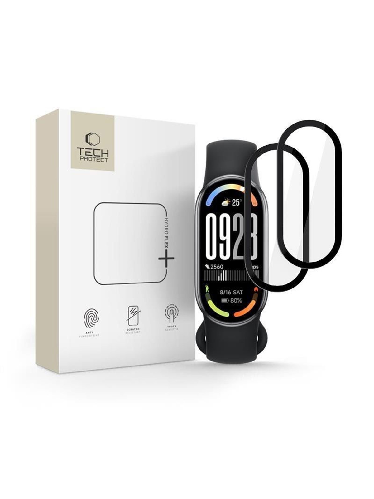 Tech-Protect Glass Flex+ 2-pack Hybrid Glass for Xiaomi Smart Band 10 / 10 NFC - Black