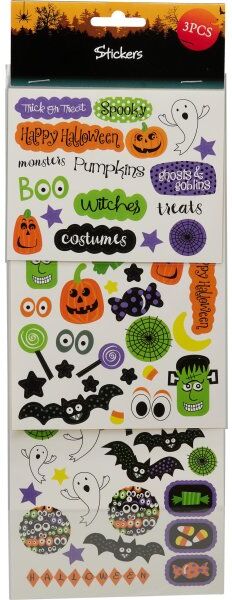 Koopman Halloween-Klistermærker 3 Stk.