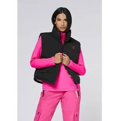CHIEMSEE Damen Weste Padded Vest, Regular Fit, Größe L in Grau Grau