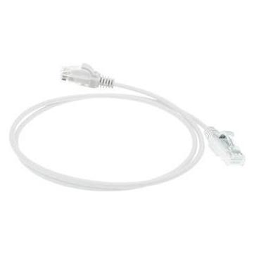 ACT White 1 meter LSZH U/UTP CAT6 datacenter slimline patch cable snagless with RJ45 connectors (U/UTP, CAT6, 1 m) (DC8901)