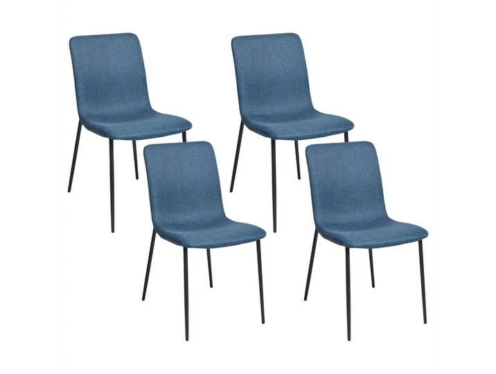 STUHL 4er-Set Dunkelblau Glendive