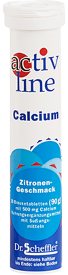 Dr.B.Scheffler Nachf. GmbH & Co. KG ACTIVLINE Calcium Zitrone Brausetabletten 90 g 08717298