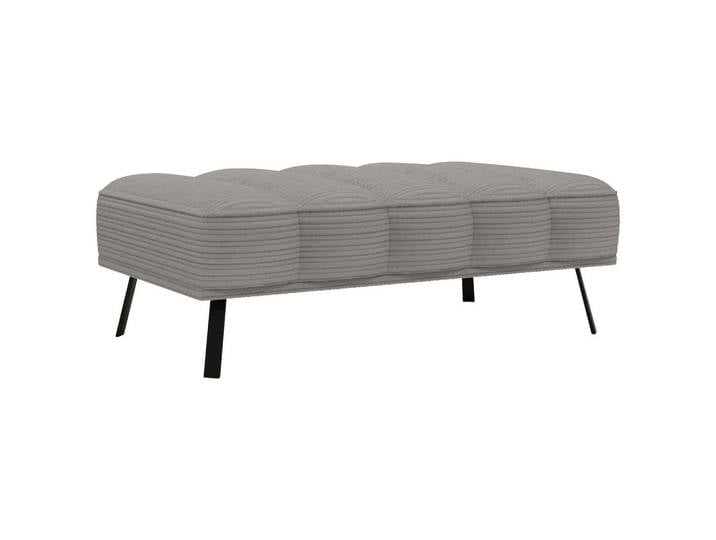Lomoco Hocker, Grau, Metall, 131x49x77 cm, Stoffauswahl, Wohnzimmer, Hocker, Sitzhocker