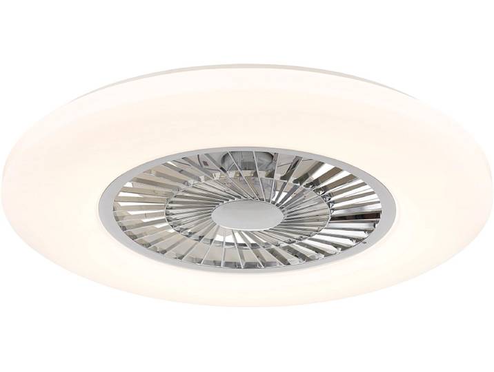 Deckventilator mit Beleuchtung LED mehrfarbig ALVA variable Intensität 59.5cm 40W weiss