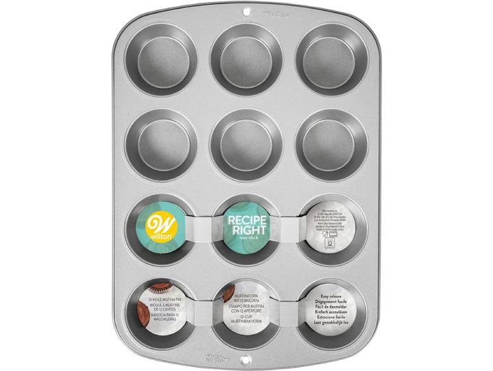 Wilton Muffin Bakvorm - 12 Cupcakes en Muffins - 37x27 cm - Muffinvorm