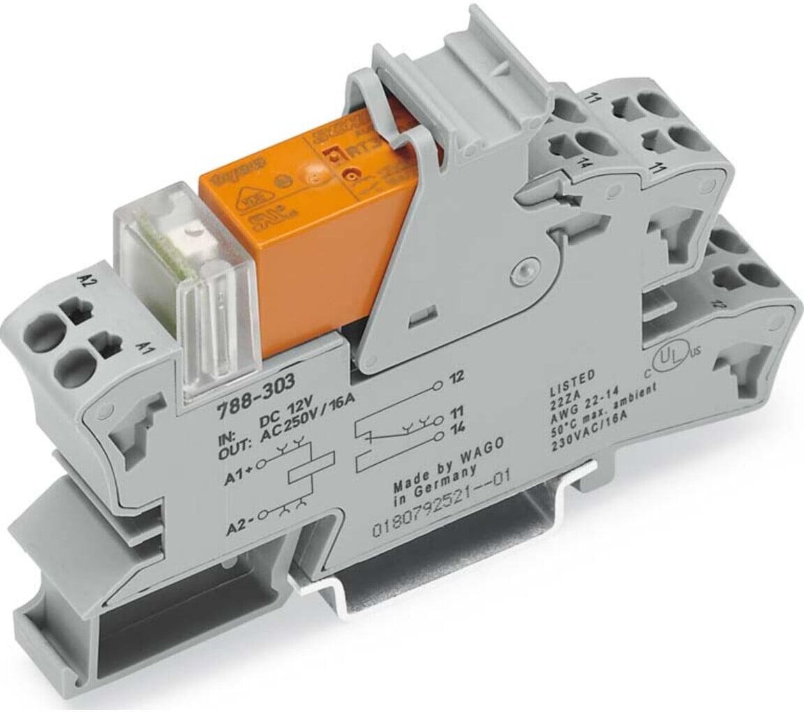 WAGO GmbH& Co. KG Stecksockel m.Relais 2W,24VDC 2x8A 788-312 (0704846)