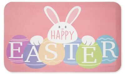 "Stupell Happy Easter Bright Eggs Printed Anti-Fatigue Floor Mat, design by Marcus Prime, 30""x18"""