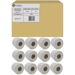 G&G, Etikettenrolle, Etiketten 57 x 32 mm 12 St. ET-Z-G-800262-125 Adress-Etiketten (57 mm)