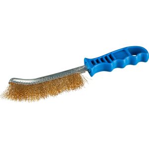 Böttcher-AG Drahtbürste Handbürste 260 mm, 1-reihig, mit gewellten Borsten aus Messing