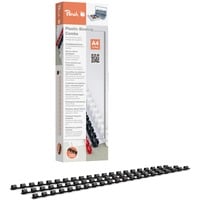 Plastikbinderücken 6mm A4 schwarz, 100 Stück