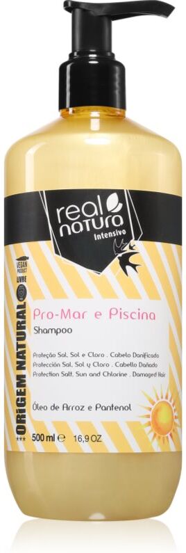 Real Natura Pro - Mar e Piscina shampoing pour cheveux et cuir chevelu fatigués 500 ml