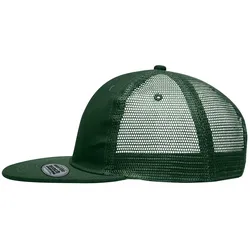 Basecap "MB6509" 6-Panel-Flat-Peak - dark-green