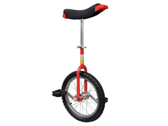 vidaXL Einrad Verstellbar Rot 16 Zoll