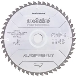 Metabo Sägeblatt aluminium cut - professional FZ / TZ 5°neg - 628276000