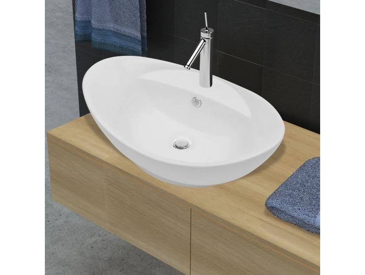 Vidaxl Luxussenke mit Landung und Ovalkeramik von Kranloch