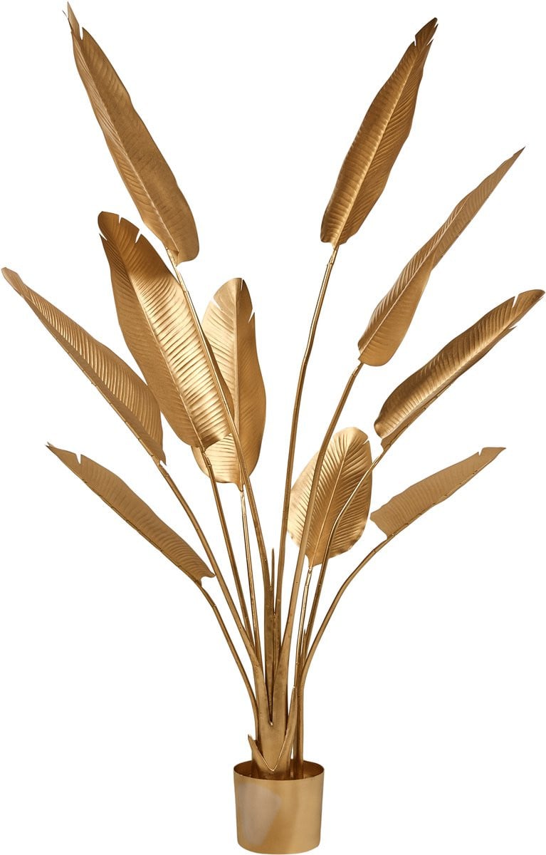 Beliani Kunstmatige Bananenboom - Goud - Hoogte: 162 cm