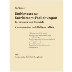 Stahlmaste für Starkstrom-Freileitungen, Fachbücher von W. Taenzer