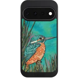 Nivocase Hülle für Google Pixel 11 Handyhülle NIVOcore Case Schwarz Malerei Tiere Vogel (Google Pixel 11), Smartphone Hülle, Schwarz