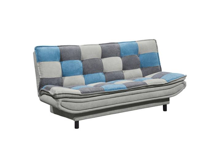 Mid.you Schlafsofa, Blau, Schlamm, Dunkelgrau, Kunststoff, 188x90x89 cm, Schlafen auf Sitzhöhe, Wohnzimmer, Sofas & Couches, Schlafsofas, Klappsofas