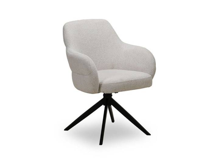 Chaise pivotante Nolan tissu beige Takasit