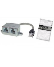 ShiverPeaks ?at5e RJ45-2x RJ45 2x Männlich/Weiblich 0,1 m Grau Cat. 5e Patchkabeladapter Telefon/Ethernet 0.1m (BS75002-2)