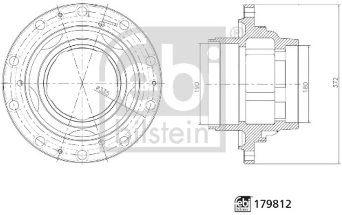 Febi Bilstein Mozzo ruota 179812