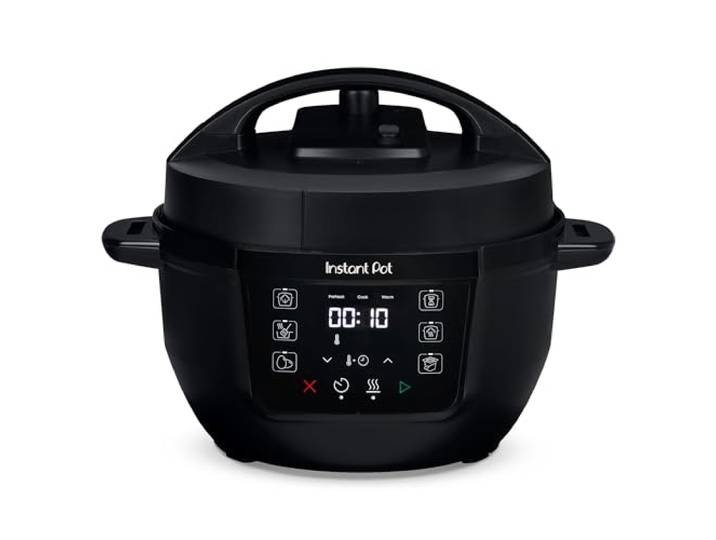 Instant Pot 3,8 l Elektrischer Multikocher, 7-in-1 Schongarer & Reiskocher Schnellkochtopf, Joghurtbereiter, Dampfgarer, Anbratfunktion, Warmhaltefunktion, Speisewärmer, spülmaschinengeeignet, Schwarz