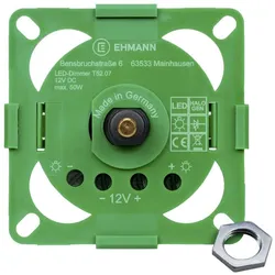 Ehmann LED-Dimmer T52.07 12V 50W, Schalter + Taster, Schwarz