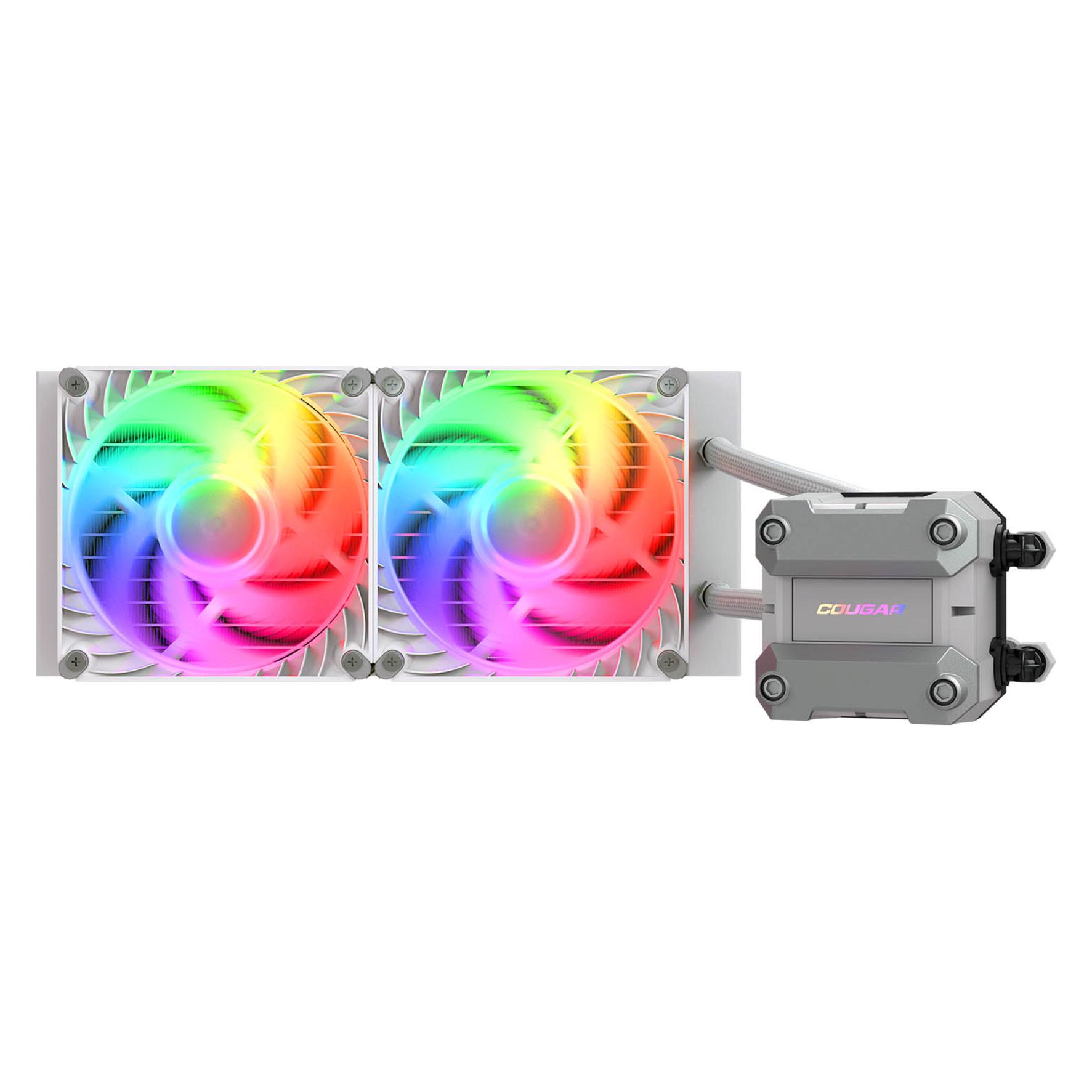 Cougar CPU Wasserkühlung Poseidon Ultra 240, ARGB, Weiss (CGR-PSDUTRGB-W-240)