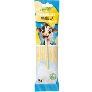 Woogie Getränkepulver Trinkhalme Vanilla, Milchgetränk, 5 Stück