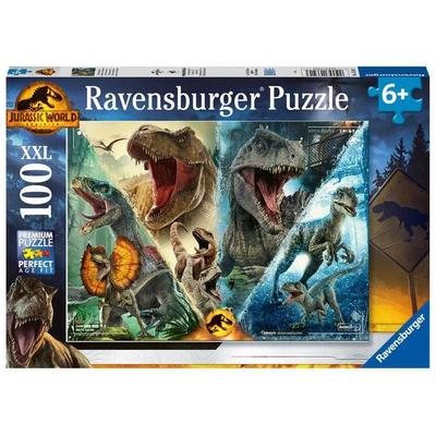 Kinderpuzzle 100 XXL Teile - Jurassic Park - Dinosaurierarten