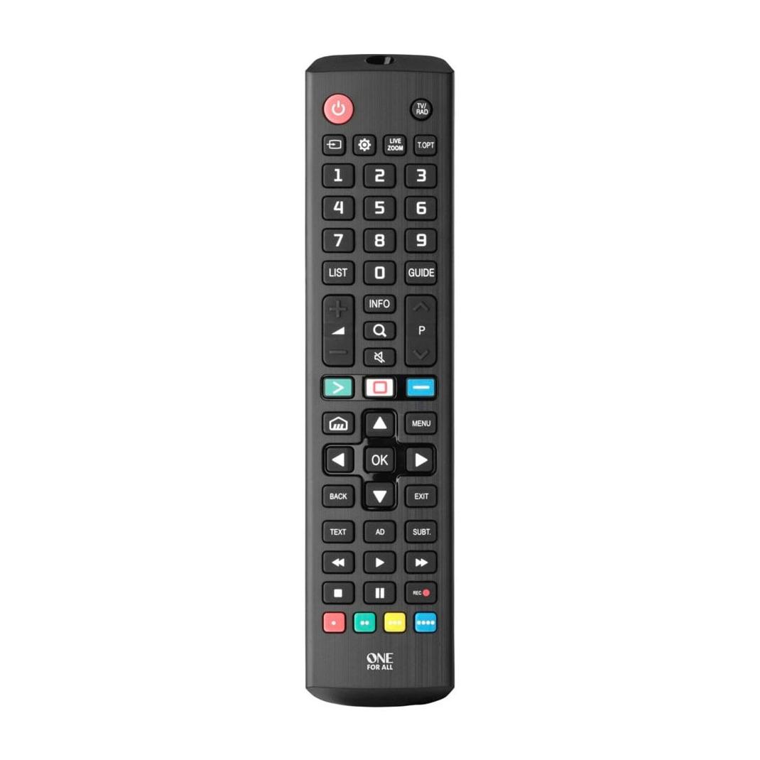 One for All URC4911 - LG 2.0 Ersatz Fernbedienung (Gerätespezifische Fernbedienung, Infrarot) (URC4911)