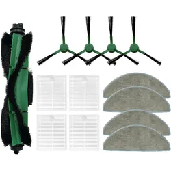 Roboparts Zubehör-Set für iRobot Roomba Combo Essential / Roomba 105 Combo, Staubsauger Roboter Zubehör