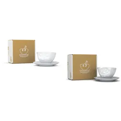 DKG utils Fiftyeight Tassen-Set 2-tlg.  200 ml Nr 001 weiß Kaffeetassen