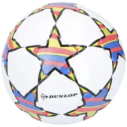 Dunlop - Mini Trainings- Fußball- Ball für Kinder 32 panelů Größe 2 (weiß/rot)