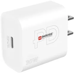 Skross USB Netzteil Power Charger, US 15 W, 5 V (30 W, 1 Port), USB Ladegerät, Weiss
