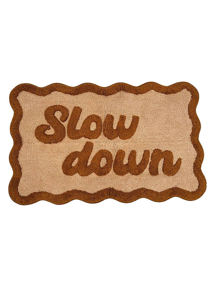 Kersten Badematte ''Slow Down'' in Beige/ Hellbraun - (L)50 x (B)80 cm - onesize