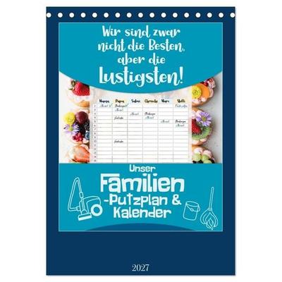 Unser Familien-Putzplan & Kalender 2027 (Tischkalender 2027 DIN A5 hoch), CALVENDO Monatskalender