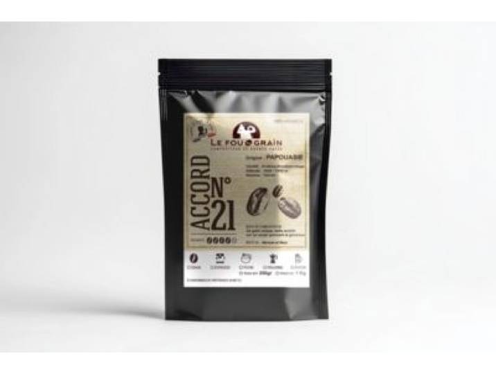 Le Fou Du Grain - Café En Grain 250g Papouasie - Intensité 4