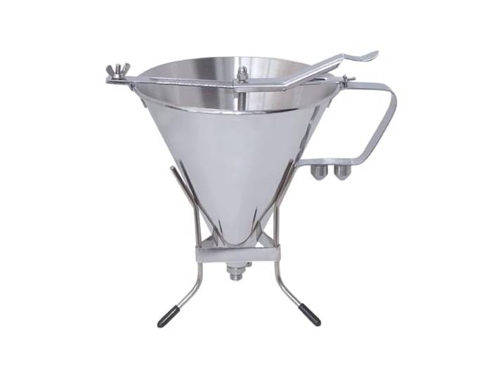 De Buyer 'Kwik' Trichter Kaffeebereiter Edelstahl mit Halterung – 1,9l, 1,9 Liter, Silber