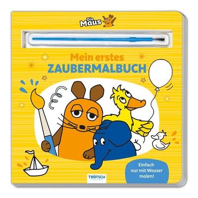 Trötsch Die Maus Malbuch mit Pinsel Mein erstes Zaubermalbuch, Gebundene Ausgabe von , Trötsch Verlag GmbH & Co. KG, 978-3-9880248-8-6