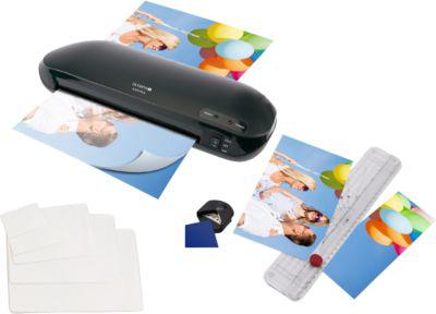 Laminiergeräte-Set Olympia A230 Plus, mit Schneidelineal, Eckenrunder und Folien
