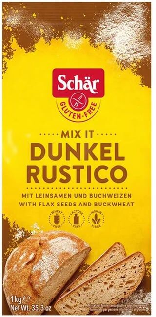 Schar BROT MIX - Farinha para Pão Rústico Sem Glúten 1 Kg
