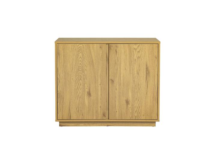 Buffet scandinave finition bois clair chêne 2 portes L90 cm MILLOR