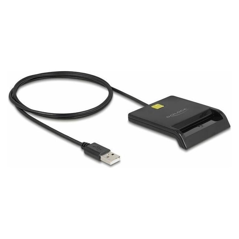 Delock 91724 Chipkartenleser USB-A schwarz (91724) (USB 2.0) (91724)
